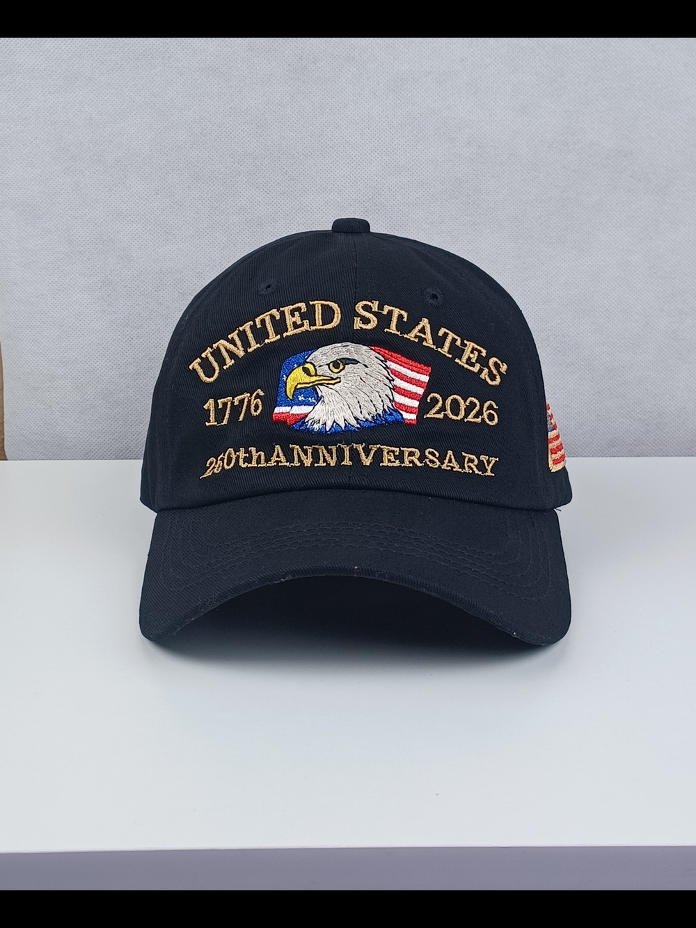 250th Anniversary 1776-2026 Patriotic USA Embroidered Baseball Cap 4th of July